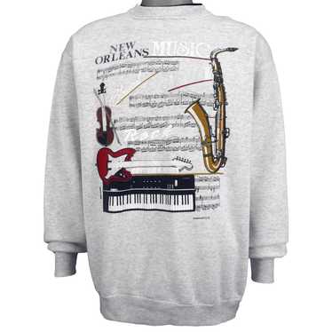 Vintage - New Orleans, Music Crew Neck Sweatshirt… - image 1