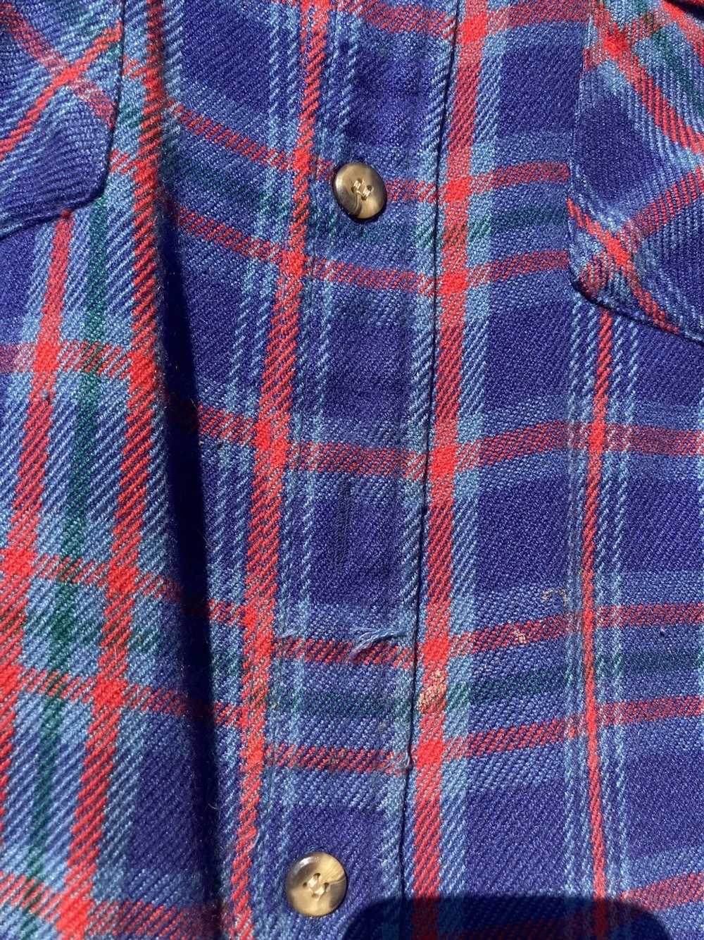 Made In Usa × Vintage Vintage Button Up Flannel S… - image 7