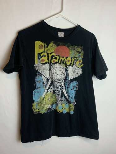 Other Paramore Elephant Colorful Band Tee Black T-