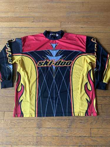 Vintage Ski-Doo All-Over Print Printed Jersey Long