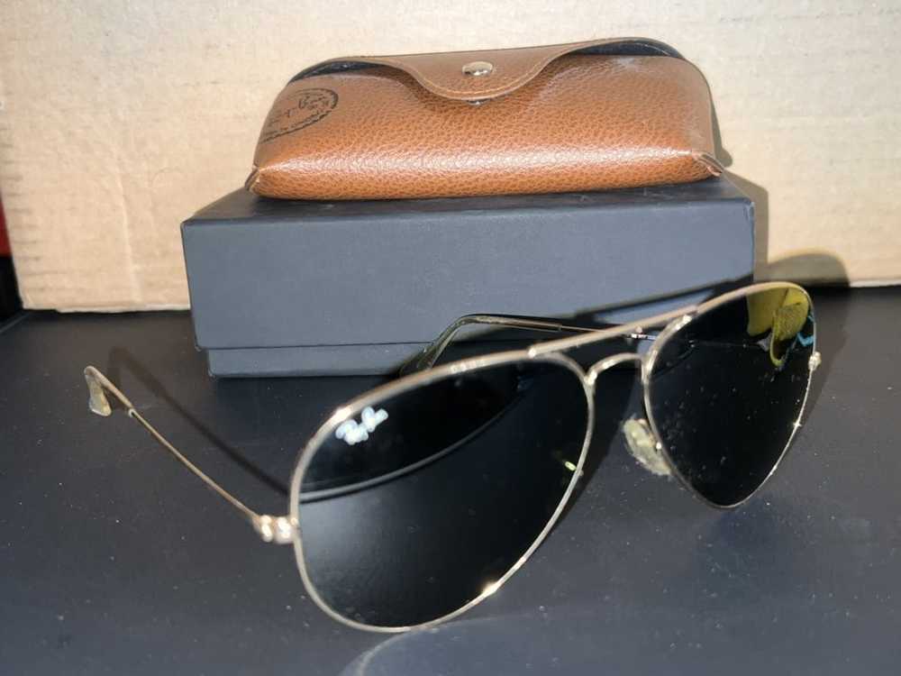 RayBan RayBan Classic Brass Aviator Sunglasses - image 3