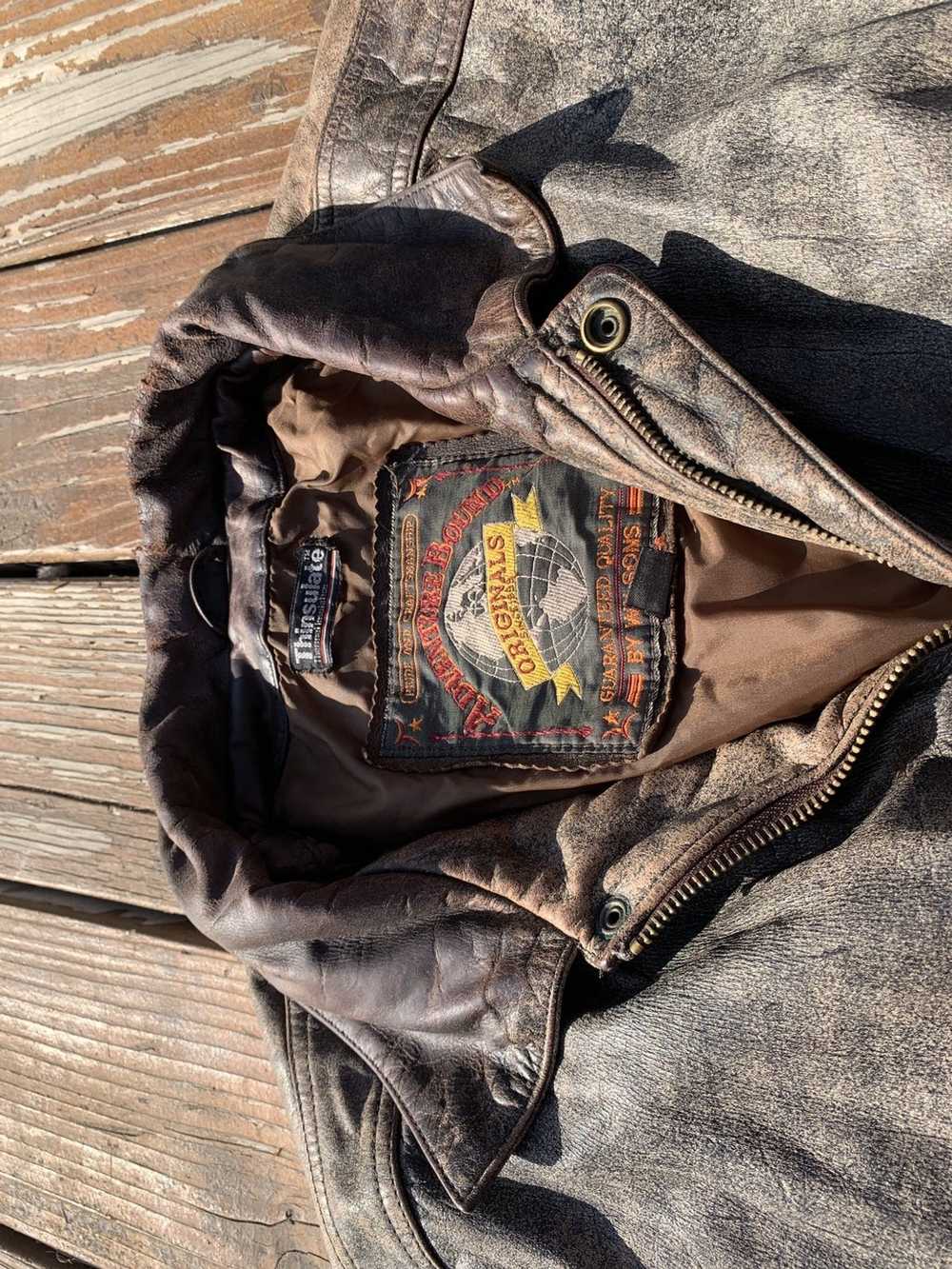 Adventure Bound × Vintage Vintage Leather Jacket - image 3