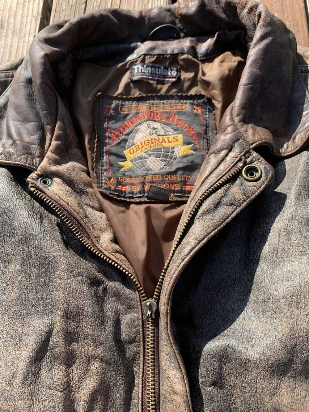 Adventure Bound × Vintage Vintage Leather Jacket - image 4