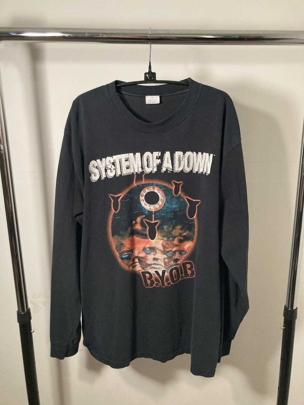 Band Tees System of a Down L/S BYOB Tee - image 1