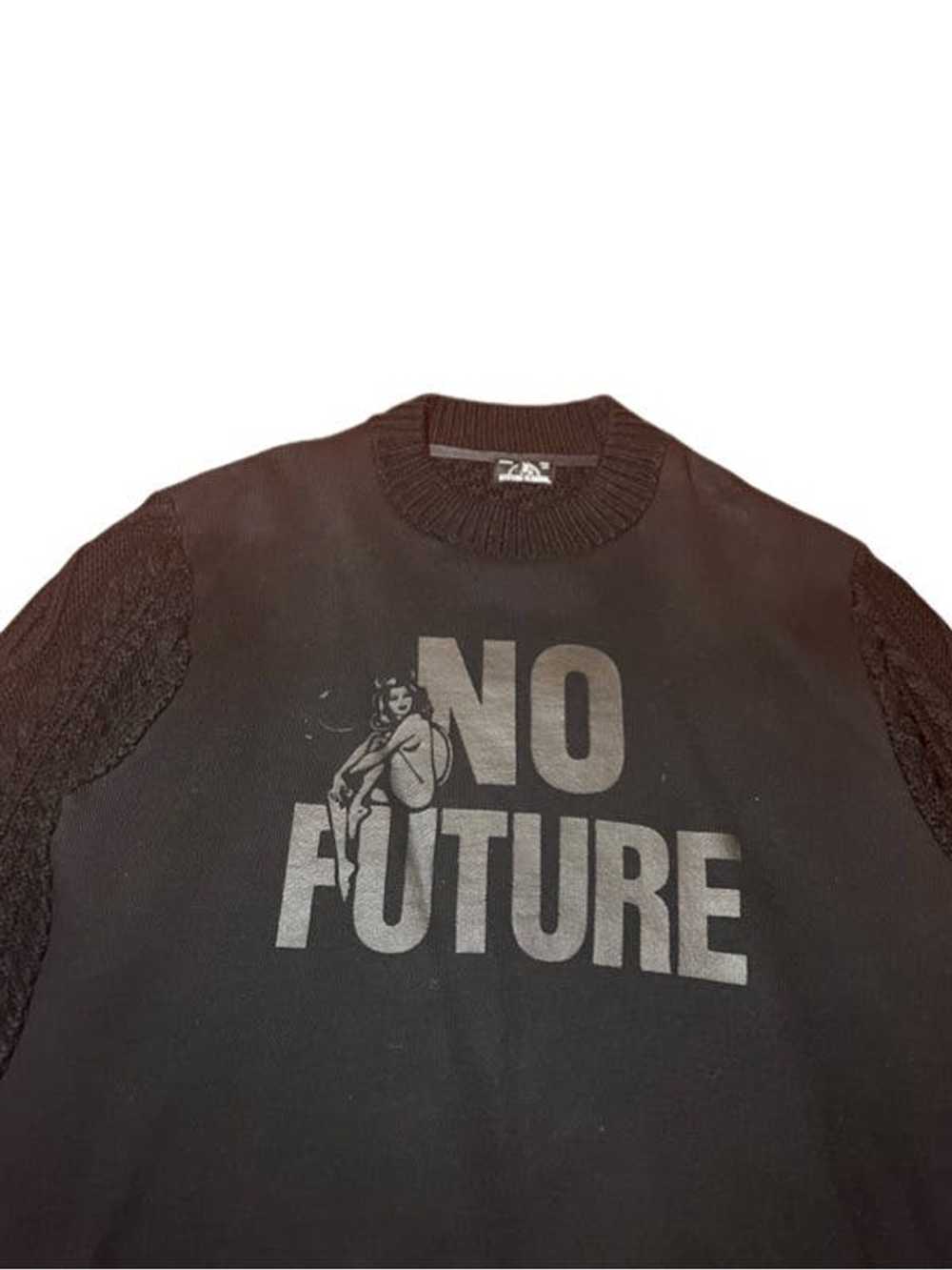 Hysteric Glamour No Future hybrid knit sweater - image 2