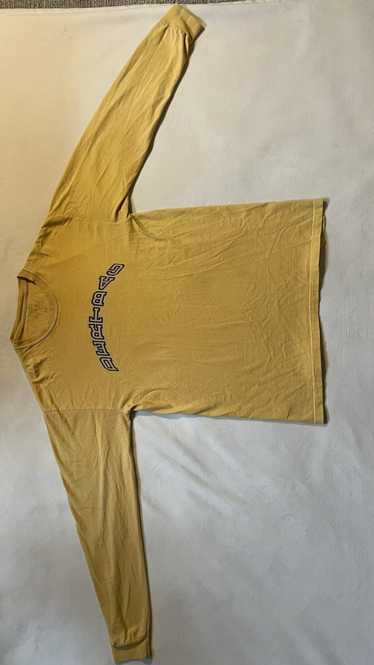 Dertbag Distressed Yellow and Blue Dertbag shirt