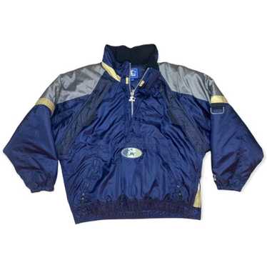 University of Notre Dame 90's Blue Bomber Satin Jacket