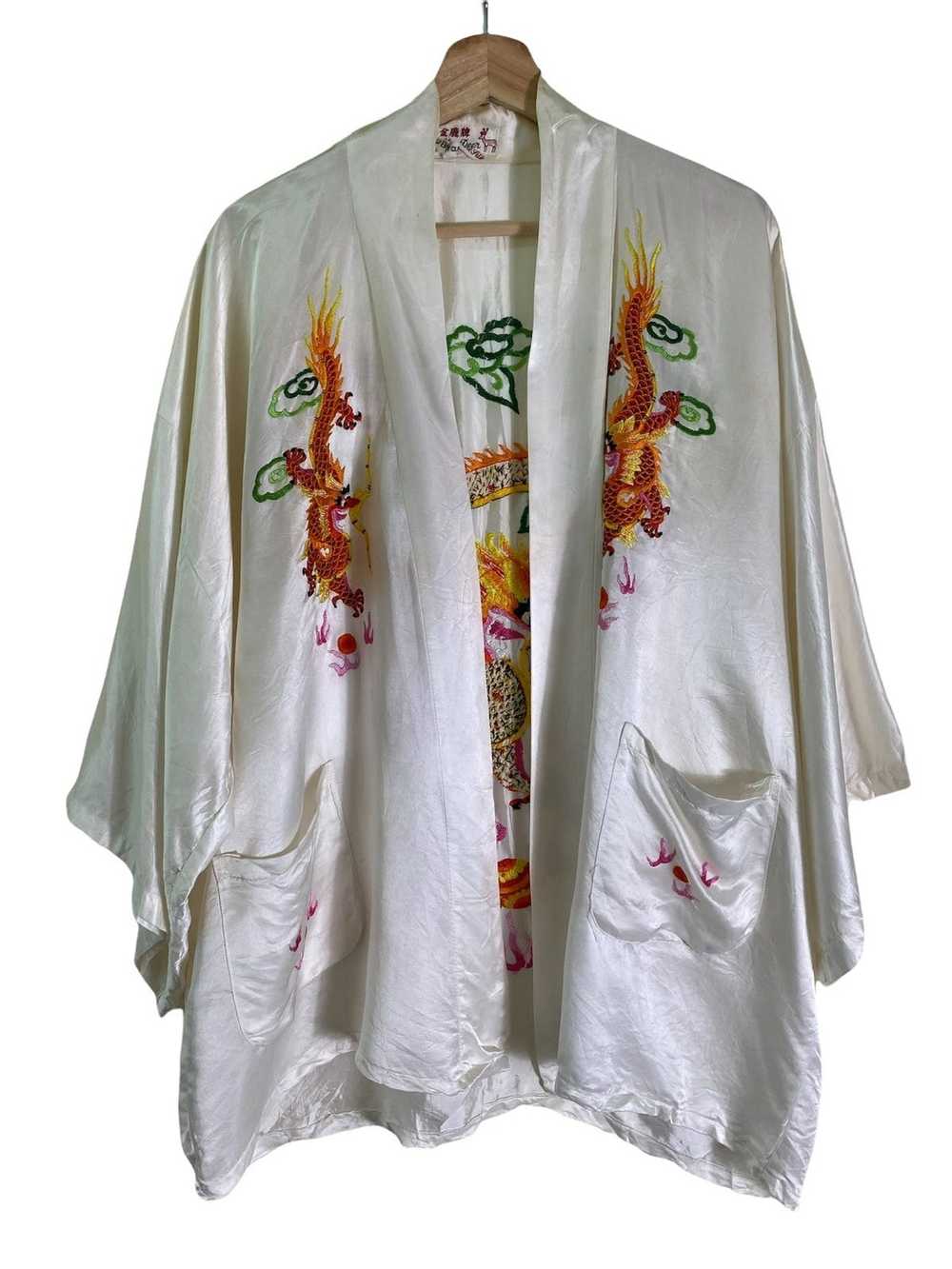 Japanese Brand × Kimono Japan Dragon Vintage Kimo… - image 2
