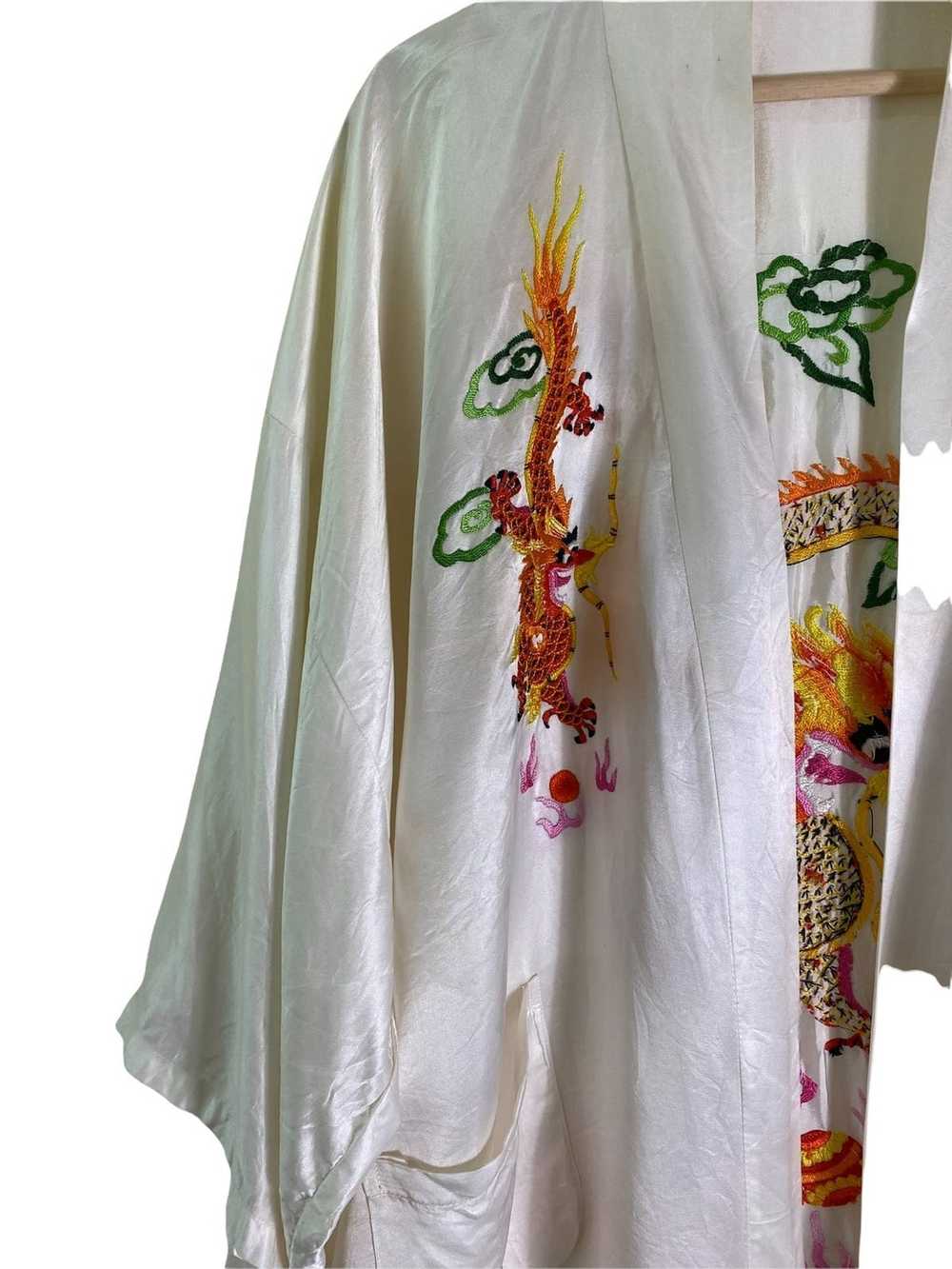 Japanese Brand × Kimono Japan Dragon Vintage Kimo… - image 4