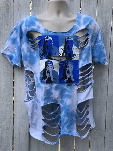 Designer Tupac Poetic Justice Large Shredded Shirt