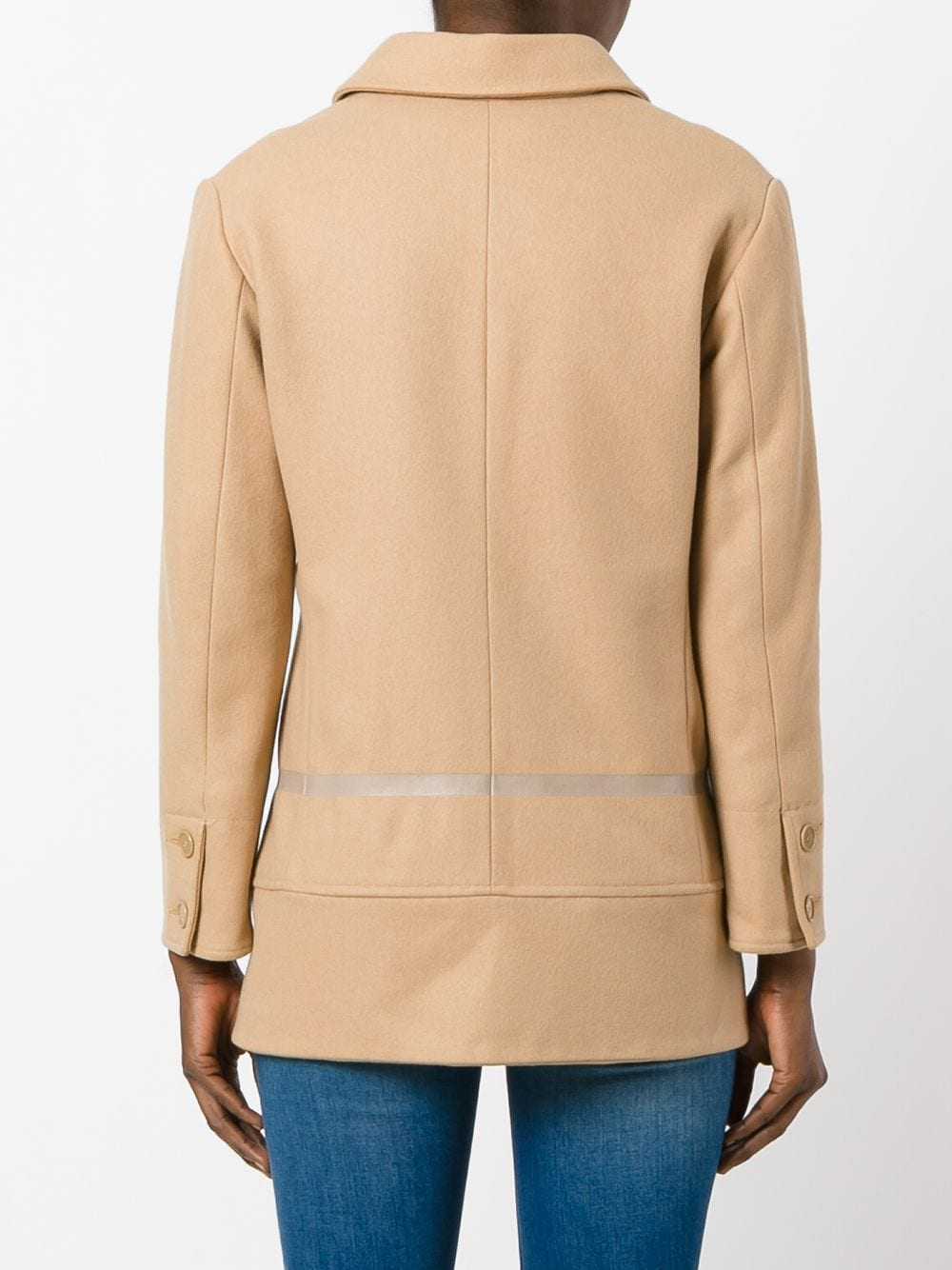 Helmut Lang Pre-Owned single breasted coat - Neut… - image 4