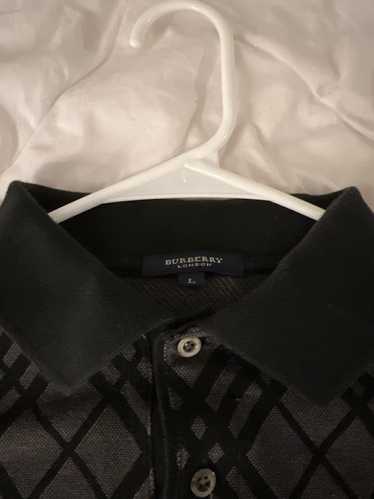 Burberry Burberry Black Argyle Checkered Shirt - image 1