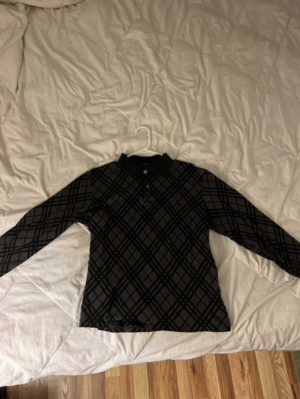 Burberry Burberry Black Argyle Checkered Shirt - image 2