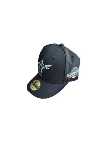 New Era 59FIFTY Building Blocks Miami Marlins 1997 World Series Patch Hat - Yellow, Neon Blue Yellow/Neon Blue / 7 1/8