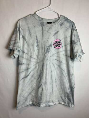 Santa Cruz Santa Cruz Smoke Gray Tie-Dye Pink Logo