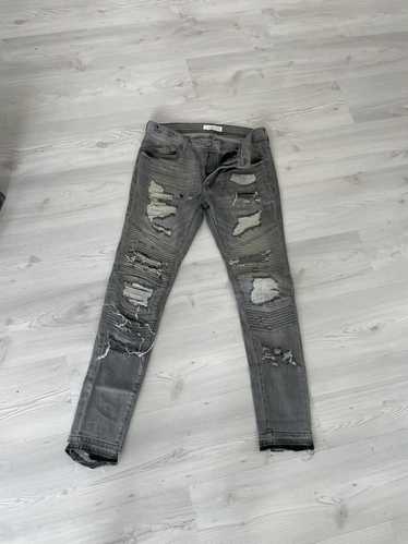 Zara Zara Man Grey Biker Jeans