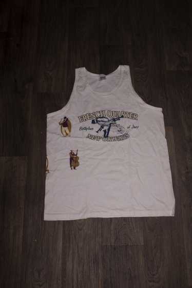 Vintage 90s French Quarter All Over Print Tank Top