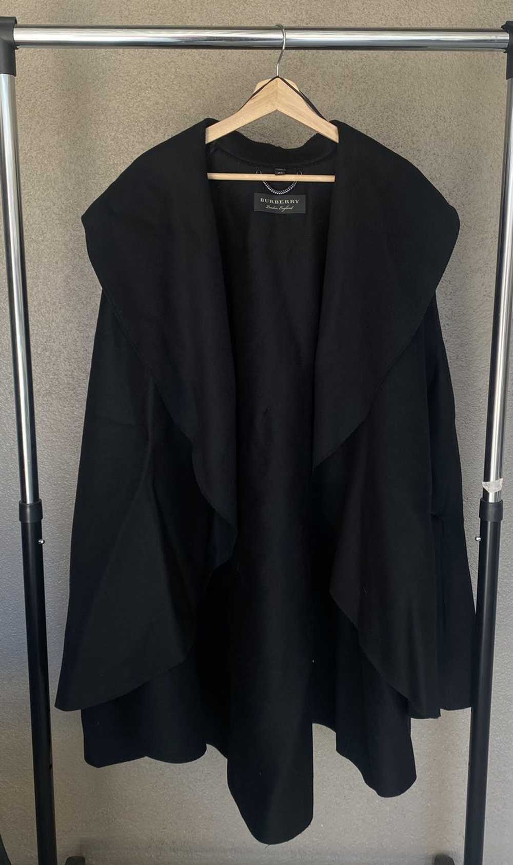 Burberry Burberry London Black Wool Cape Black Si… - image 1