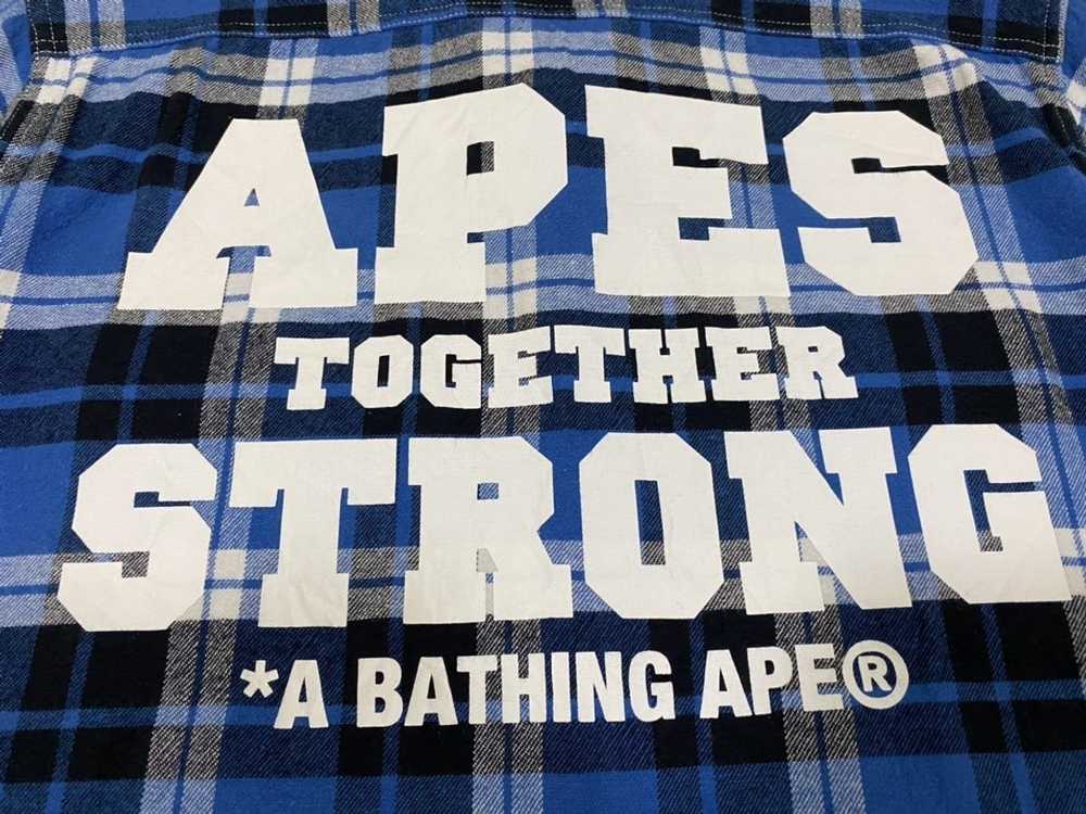 Bape × Nigo A Bating Ape Flannel "Apes Together S… - image 4