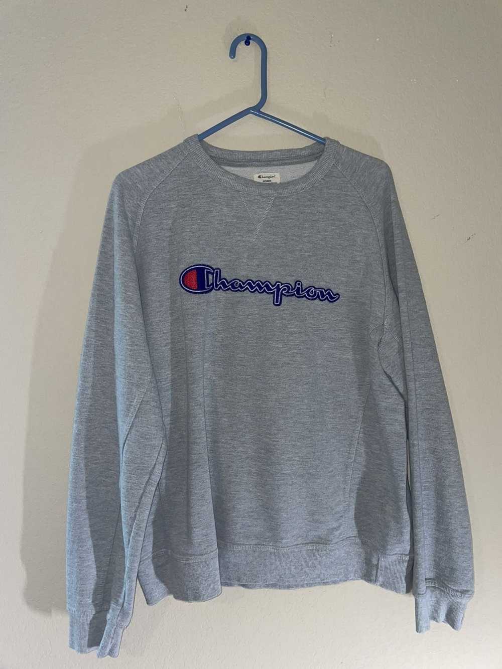 Champion Champion Embroided Gray Crew Neck Sweats… - image 1