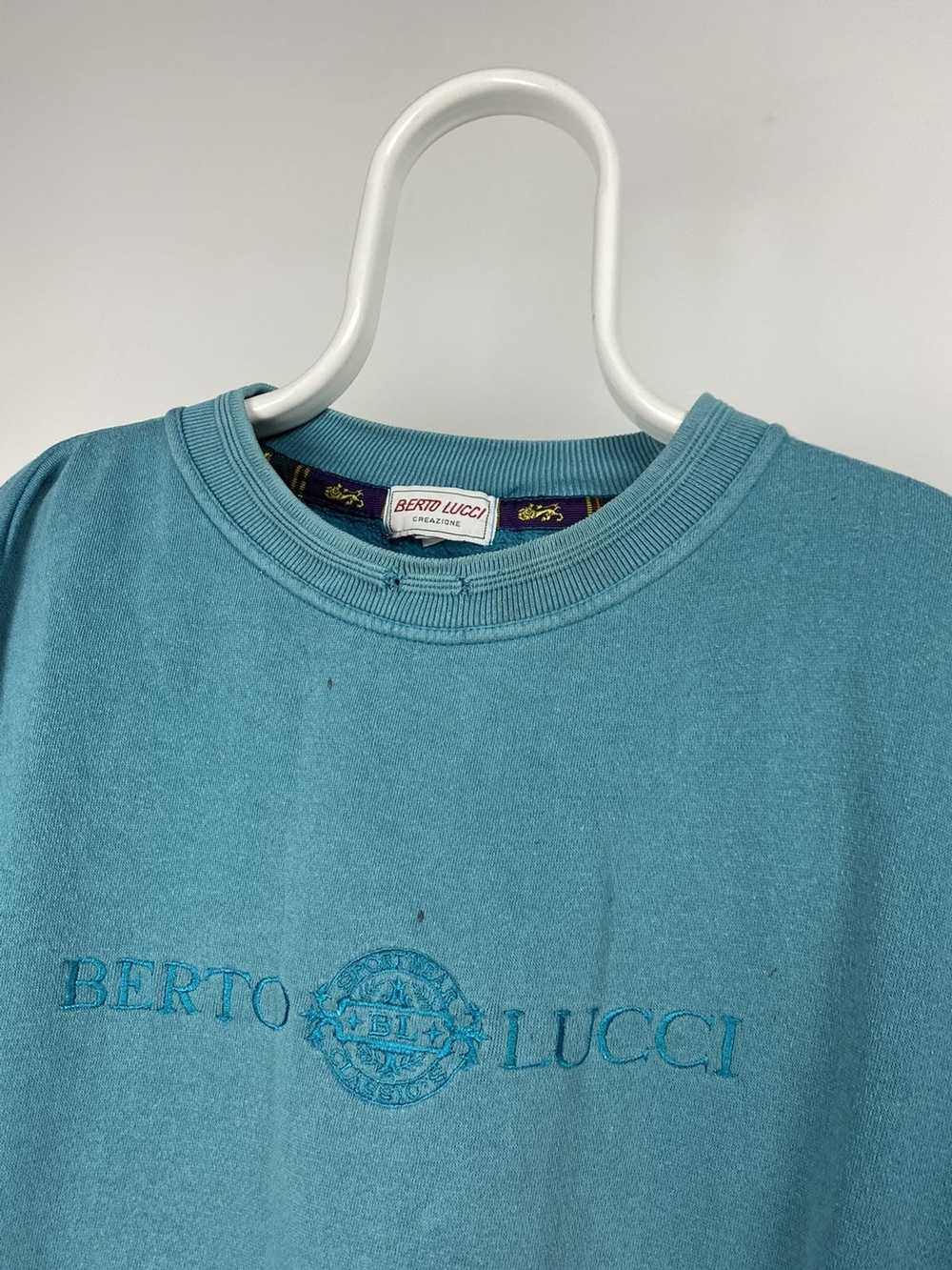 Vintage Berto Lucci vintage big central logo sweatshi… - Gem