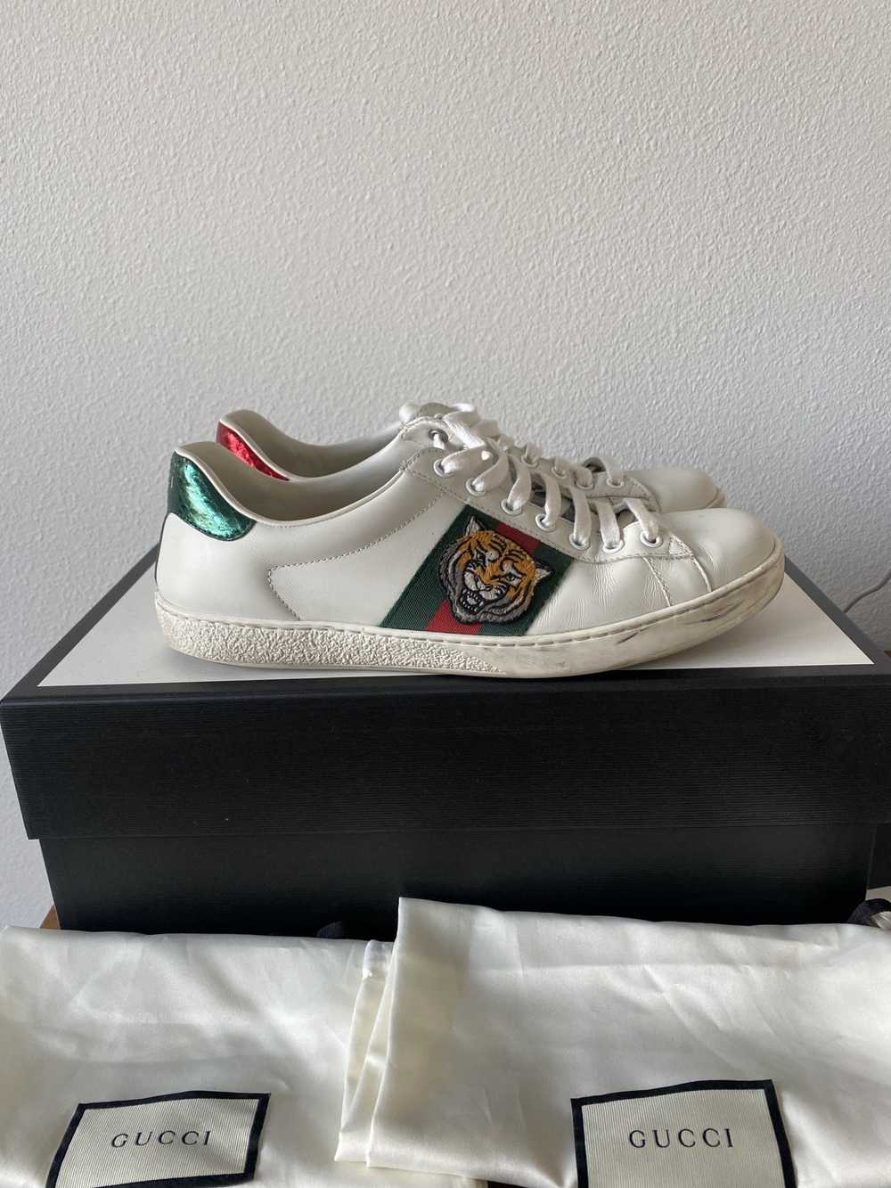 Gucci Gucci Ace Embroidered Tiger Sneakers - image 2
