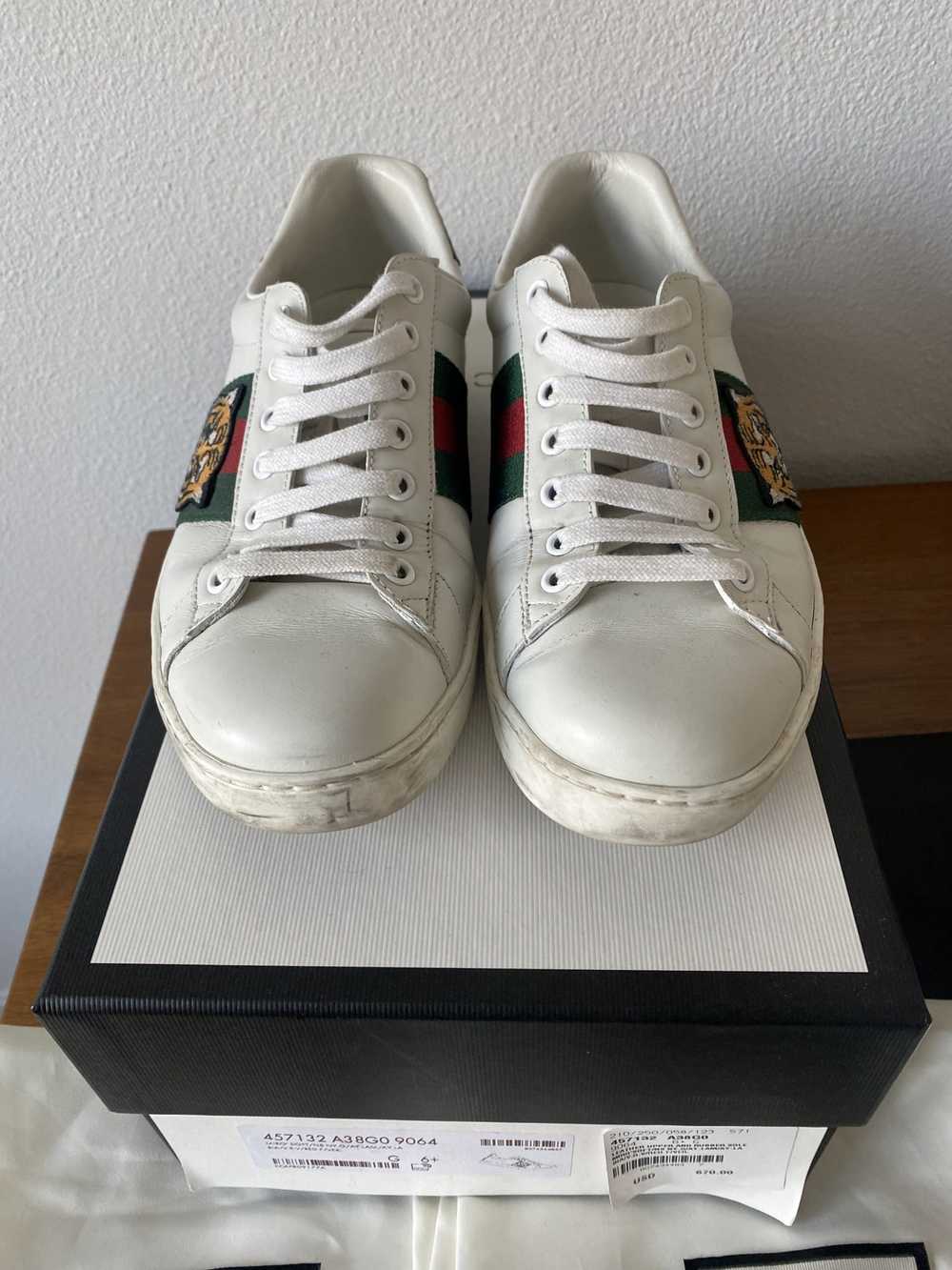Gucci Gucci Ace Embroidered Tiger Sneakers - image 4