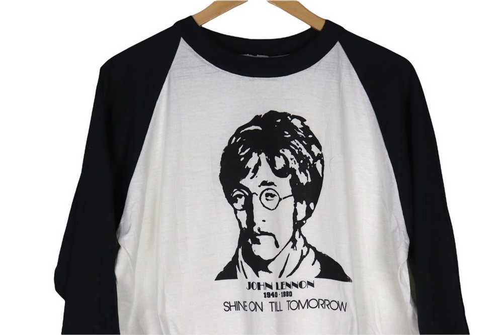 John Lennon × Rock T Shirt × Vintage Vintage Rare… - image 4
