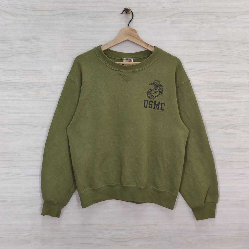 Military × Vintage Vtg 90s Soffe Usmc Marines Cre… - image 1