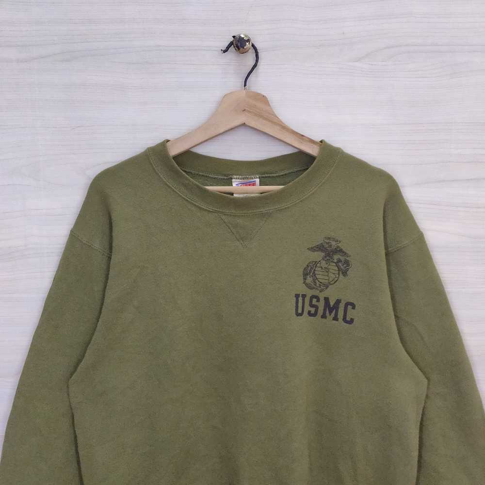 Military × Vintage Vtg 90s Soffe Usmc Marines Cre… - image 4