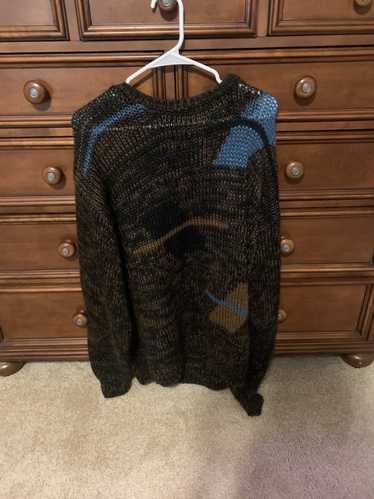Vintage Brown Abstract Vintage Sweater