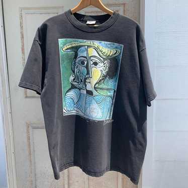 Vintage selling Picasso Black T-shirt Head of a Woman Spadem Medium Unisex 90s Retro