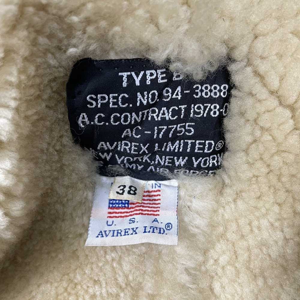 Avirex × B 3 × Sheepskin Coat ☀️AVIREX TYPE B6 SH… - image 11