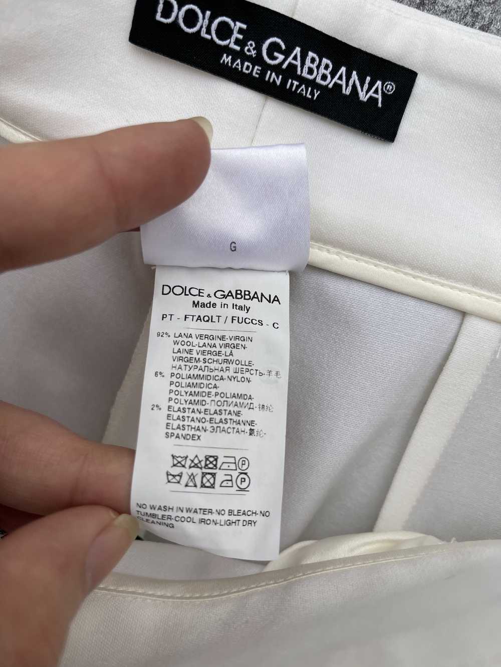 Dolce & Gabbana Dolce Gabbana Off-White Wide Trou… - image 5
