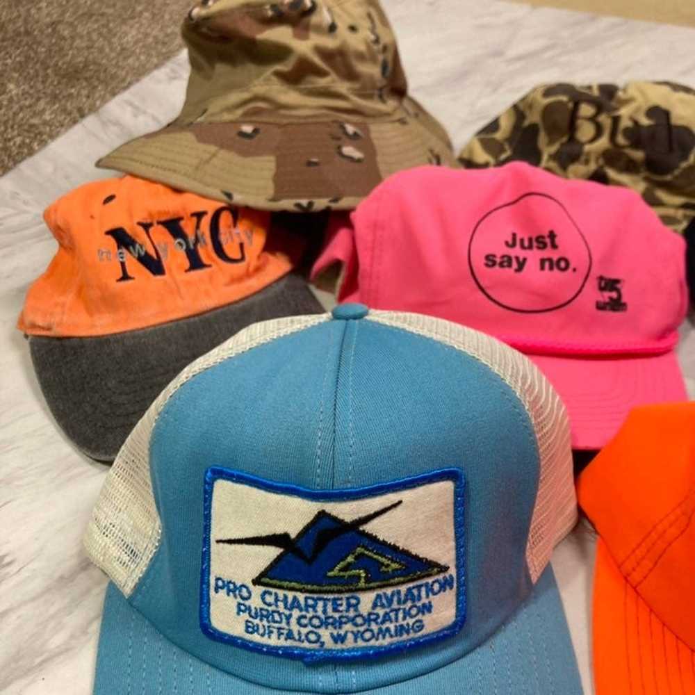 Camo × Vintage Vintage Hat Lot (7 Items) - image 4