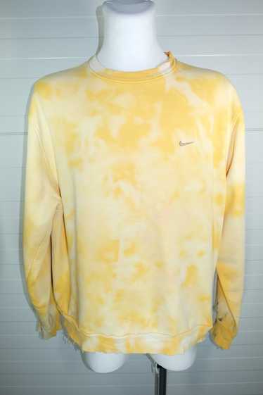 Nike × Vintage Yellow Acid Wash Boxy Pullover Swea