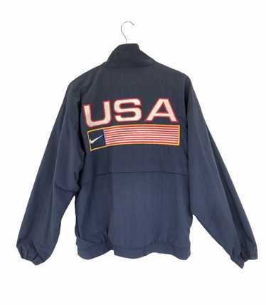 Nike Vintage Nike Big Back USA Flag Jacket - image 1