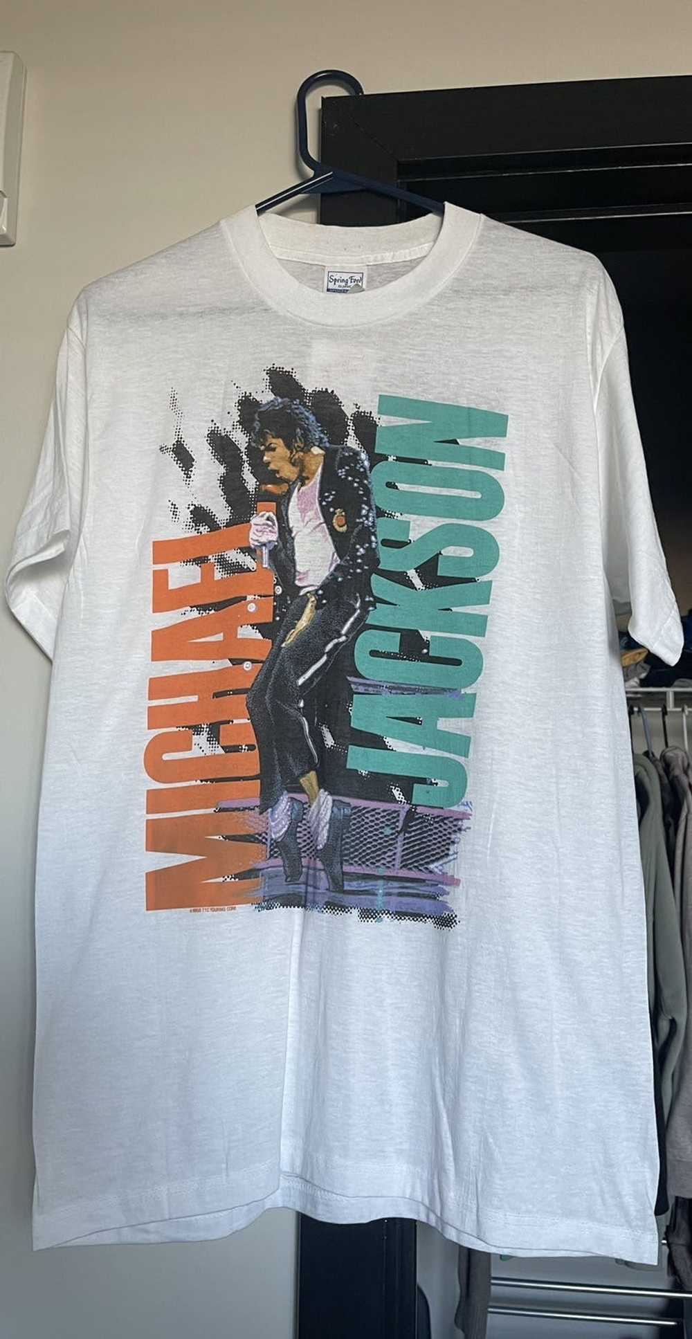 Vintage Vintage Michael Jackson Bad Tour ‘88 T-Sh… - image 1