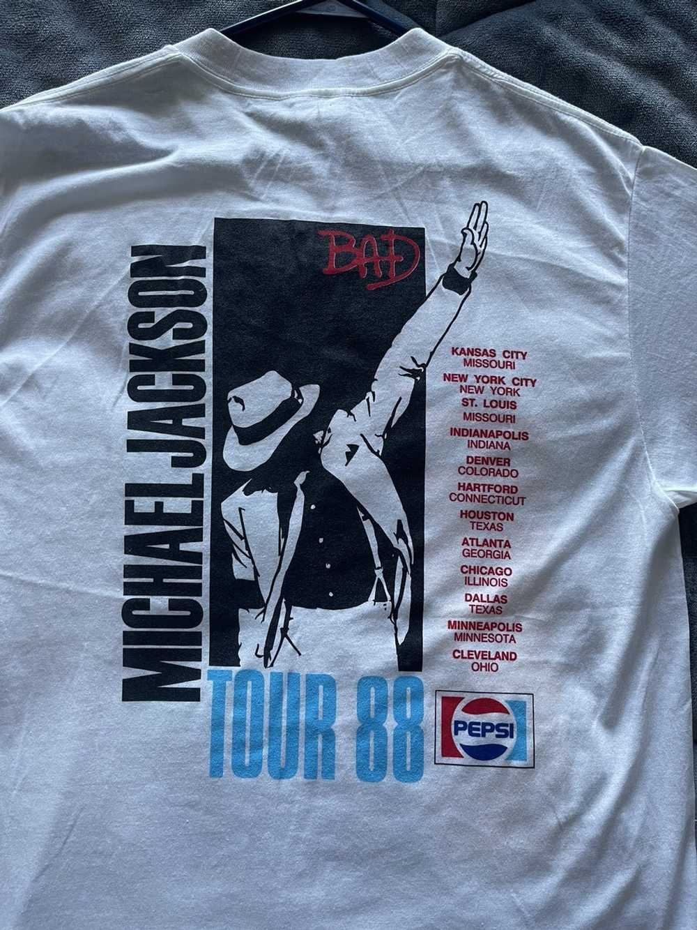 Vintage Vintage Michael Jackson Bad Tour ‘88 T-Sh… - image 4