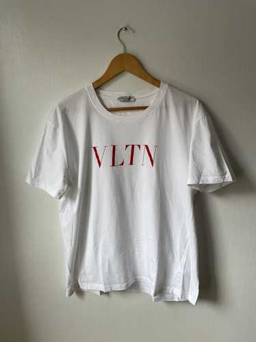 Valentino Valentino VLTN Tee White w/ Red Letterin