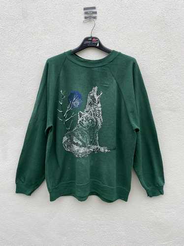 Hanes × Vintage Vintage Wolf Pullover Sweatshirt