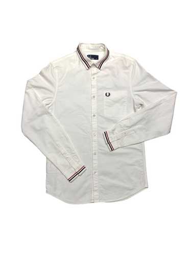 Fred Perry Fred Perry White Twin Tipped Button Sh… - image 1