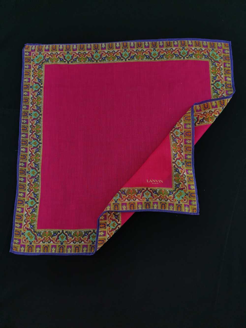 Lanvin Vintage design Handkerchief - image 4