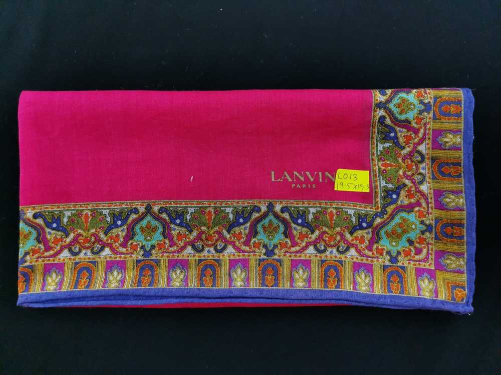 Lanvin Vintage design Handkerchief - image 5