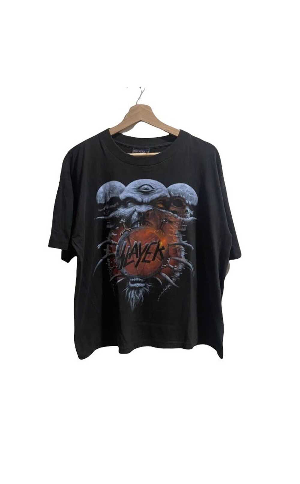 Band Tees × Giant × Vintage Vintage 90s Slayer De… - image 1