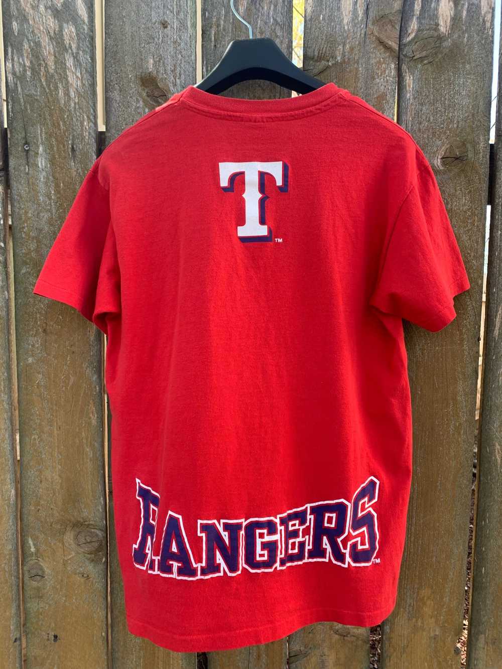 NWT Majestic Texas Rangers T Shirt Mens Small Red