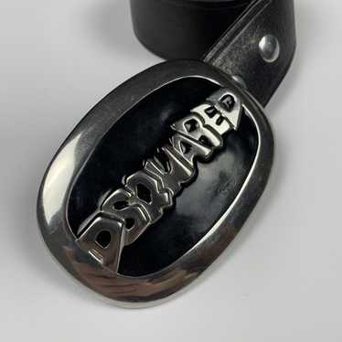 Dsquared2 Dsquared big buckle logo leather belt - image 1