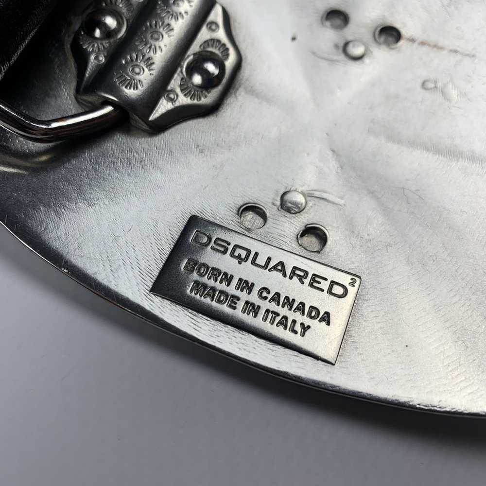 Dsquared2 Dsquared big buckle logo leather belt - image 4