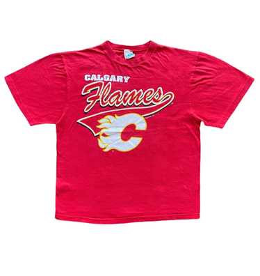 Vintage NHL Calgary Flames Graphic Red T-Shirt – VintageFolk