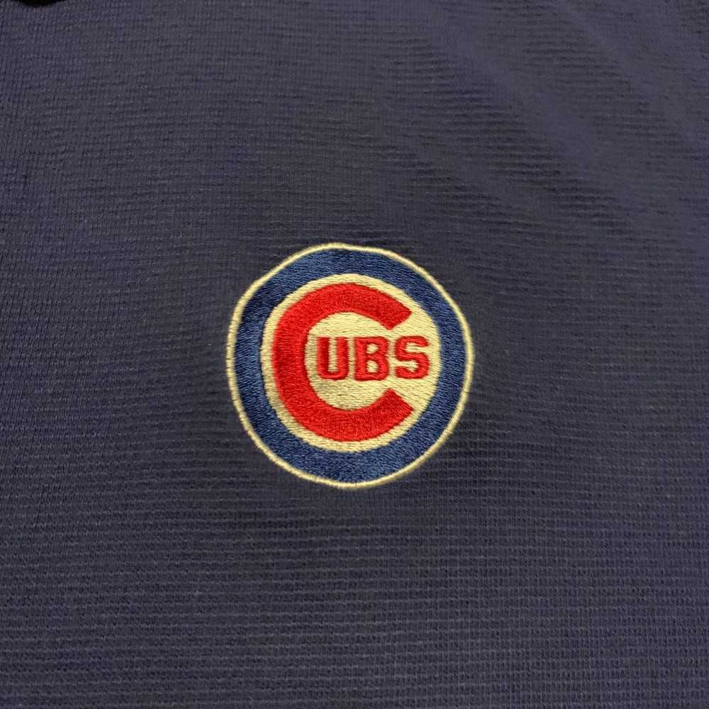 Antigua Vintage Chicago Cubs Blue Polo Short Slee… - image 2